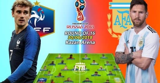 France vs Argentina World Cup Russia 2018