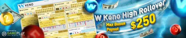 Lottery games high rollover bonus