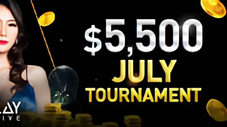 Live casino tournament v3 in July only for w88 member.